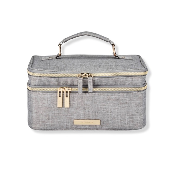 Professionista Gray Train Case With Adjustable Dividers - Picture 5 of 7